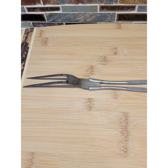Vintage Grand Forks ND Ice & Fuel Company Advertising Meat Fork - Picture 7 of 8
